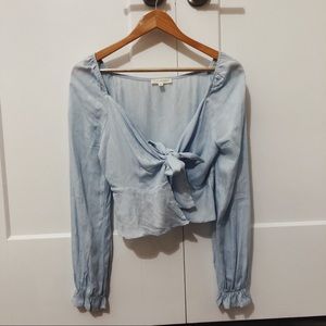 ✨ long sleeve crop top.